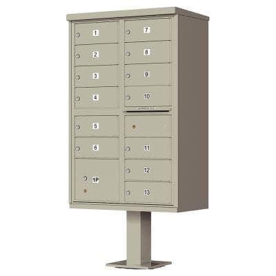 Florence vital™ 13 Door USPS Approved Cluster Box with Pedestal 1570-13